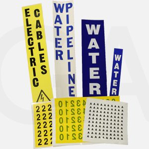 Pipeline marker decals